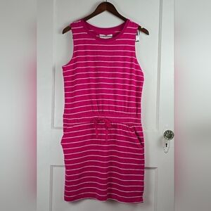 NWT Workshop Republic Knit Pink and White Striped Casual Dress